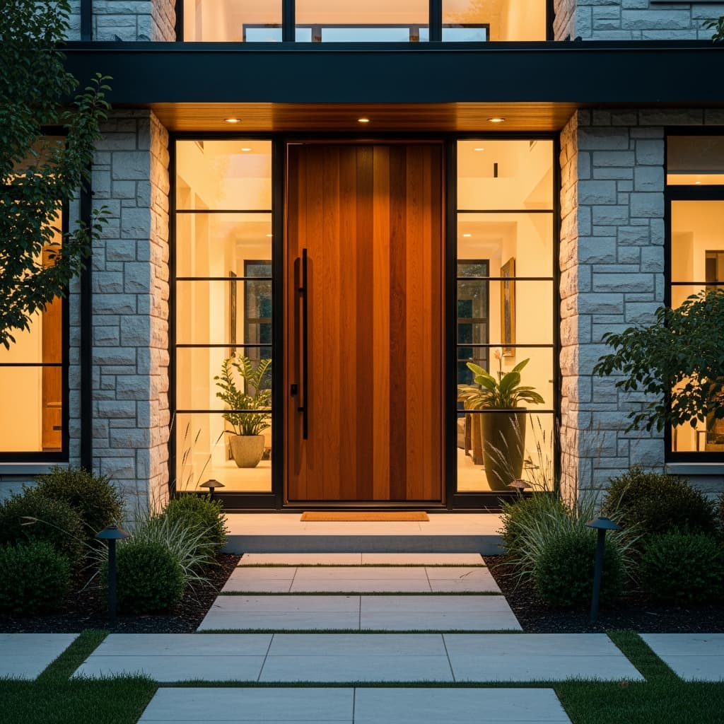 Modern windows installation on residential property